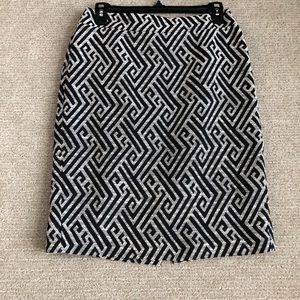 Black and white skirt